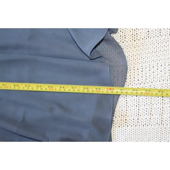 Cinderella Divine Chiffon Maxi Dress 22 Embellished Gown Smoky Blue sleeveless - Picture 4 of 10